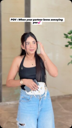 Megha Sukhija Instagram - Irritating is his love language ✨
#relatable #comedy #relationship #relationshipgoals