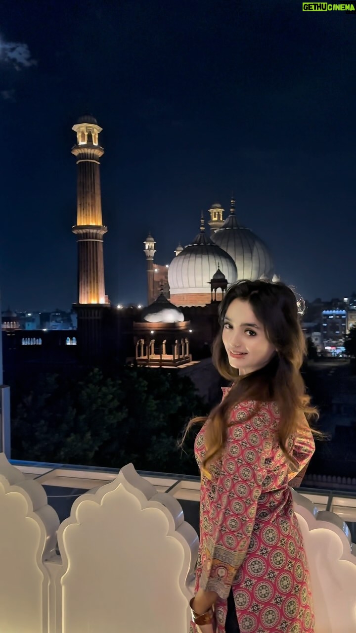 Mehak Siddiqui - 41.7K Likes - Location @burjcafe 
Must Visit For Best Experience And The Best View🌙✅
#mehaksquad9556 

#burjcafe #delhi #explore #jamamasjid