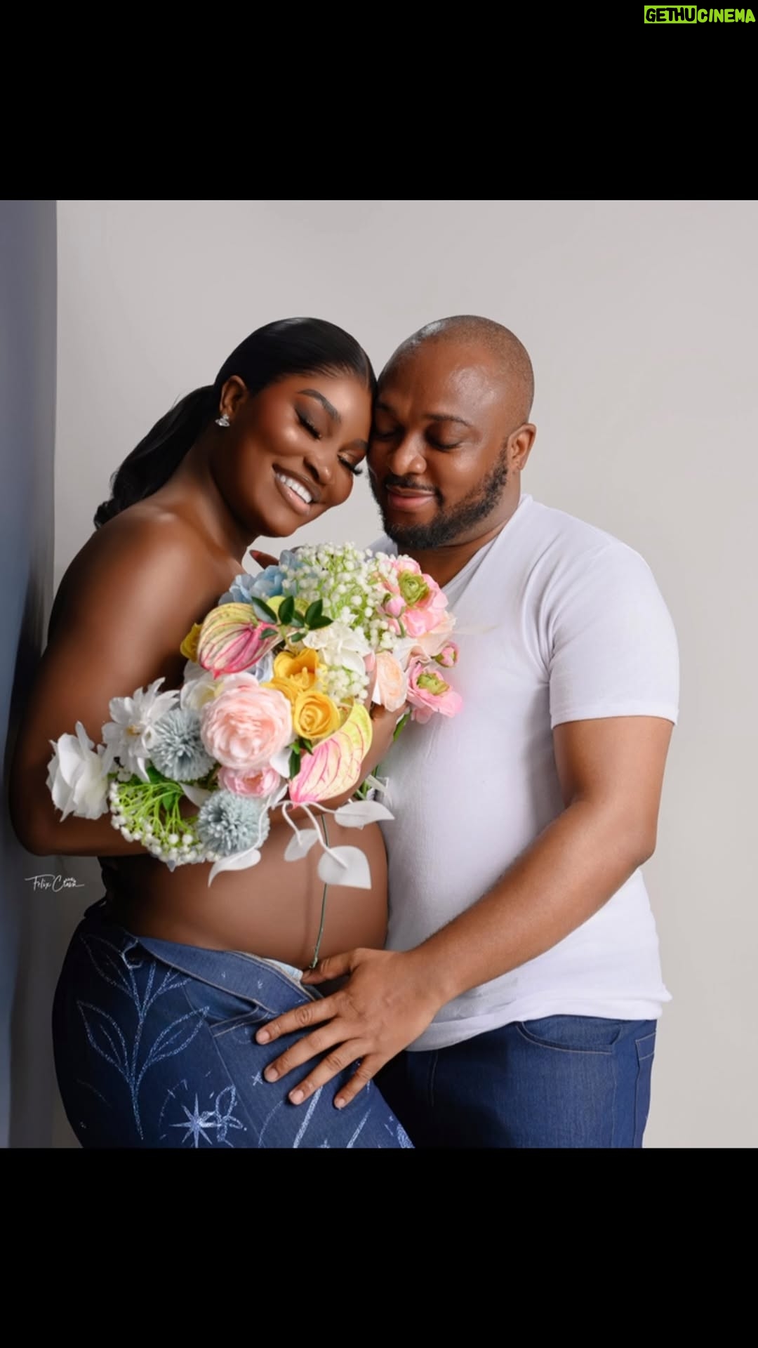 Mercy Johnson - 480.1K Likes - Finally I can talk🤣🤣 when my Chizzy told me months ago that she was preggo, I just started crying❤️Awesome God indeed. My joy is full, my baby @chizzyalichi …. Congratulations sweetheart. My Respects to Sir.