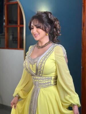 Meriam Ben Hussein Instagram - Caftan @najeh_haute_couture 
Makeup @rahma_el_abedd_house_of_beauty 
Bijoux @rayhana_creations_officiel ً