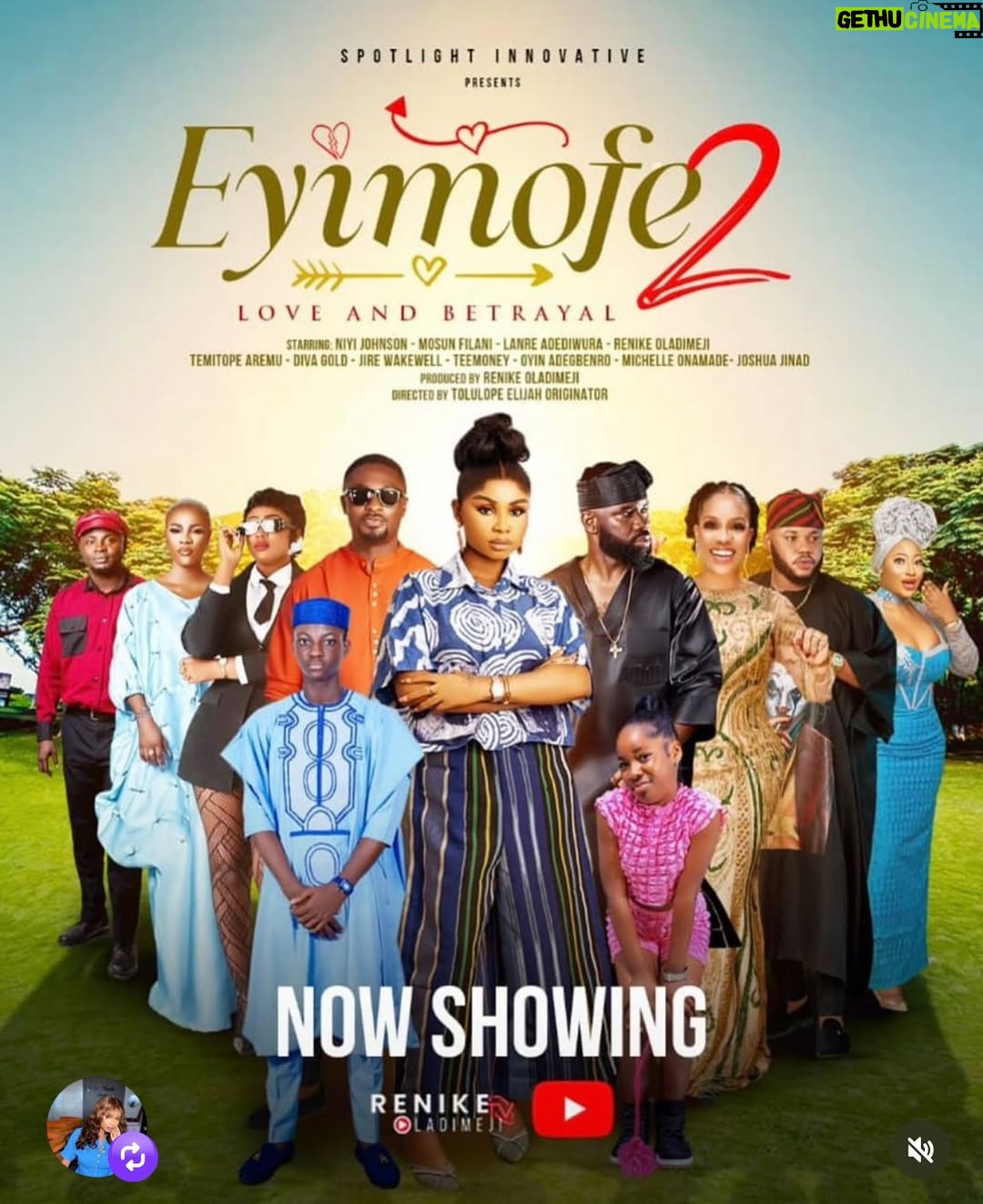 Mide Martins - 3 Likes - EYINIMOFE 1&2

Showing Now On RENIKE OLADIMEJI Youtube 

Produced By: @renike_oladimeji 

Directed By: @originator01 

Pls Support My Babygirl By Watching This Movie