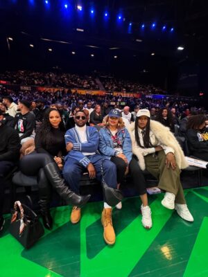 Mihlali Ndamase Instagram - kicking it front row 🏀