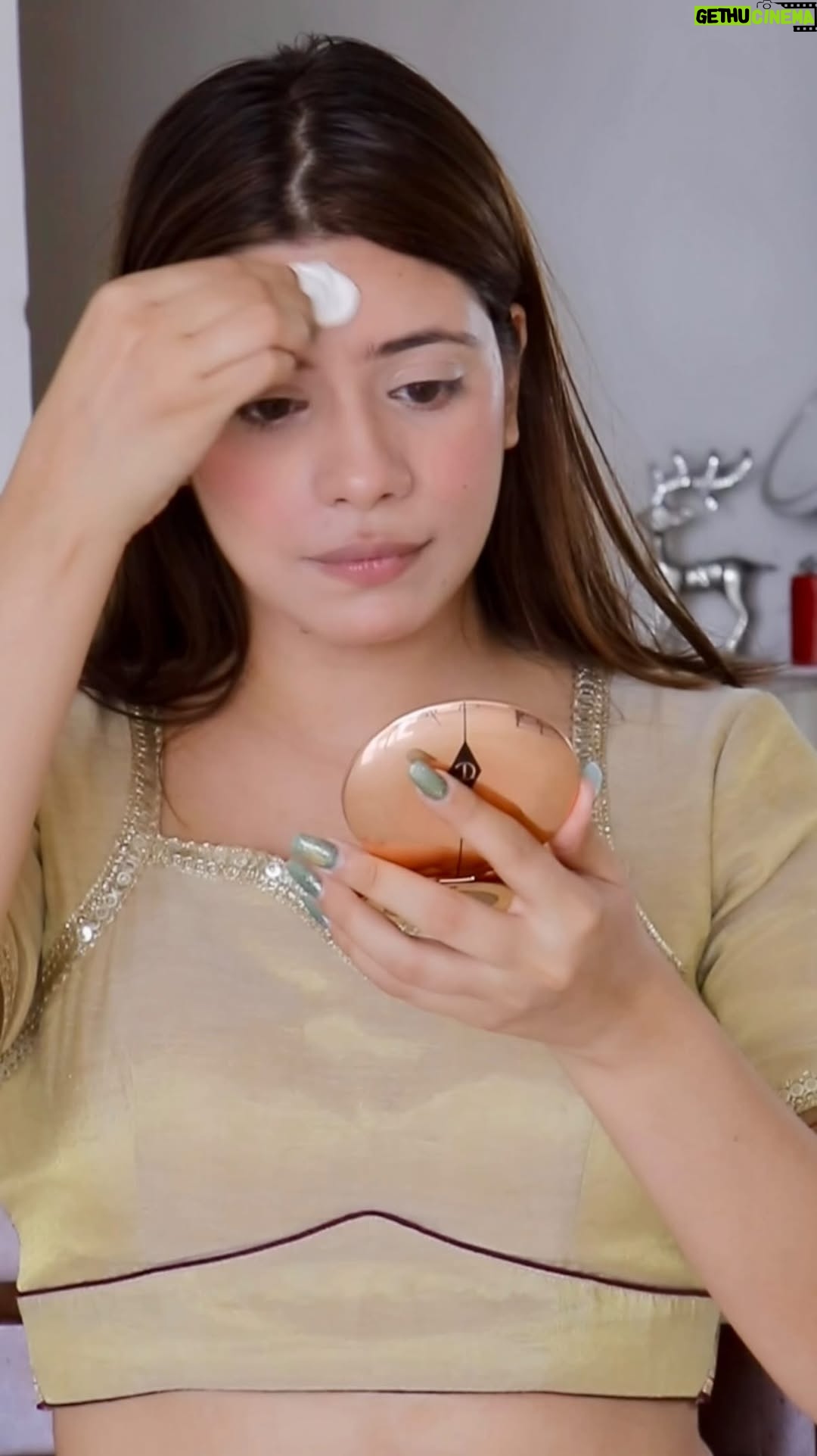 Mili Lakhmani - 2.7K Likes - Get ready with me for Janmashtami! 🦚
Starting with this adorable outfit and a go-to base makeup that’s perfect for any occasion! 🫶🏻
Plus, a fun and easy eye makeup tutorial that turned out gorgeous. The full look will be revealed in the next video, so stay tuned! 💖
Product used 
Strobe cream @maccosmeticsindia 
All hour foundation @yslbeauty 
Contour and compact powder @charlottetilbury 
Blush @rarebeauty 
Eyeshadow @toofaced 
Mascara @dior 

#GetReadyWithMe #Janmashtami #MakeupTutorial #FestiveLook #BeautyTips #StayTune #grwm #makeup