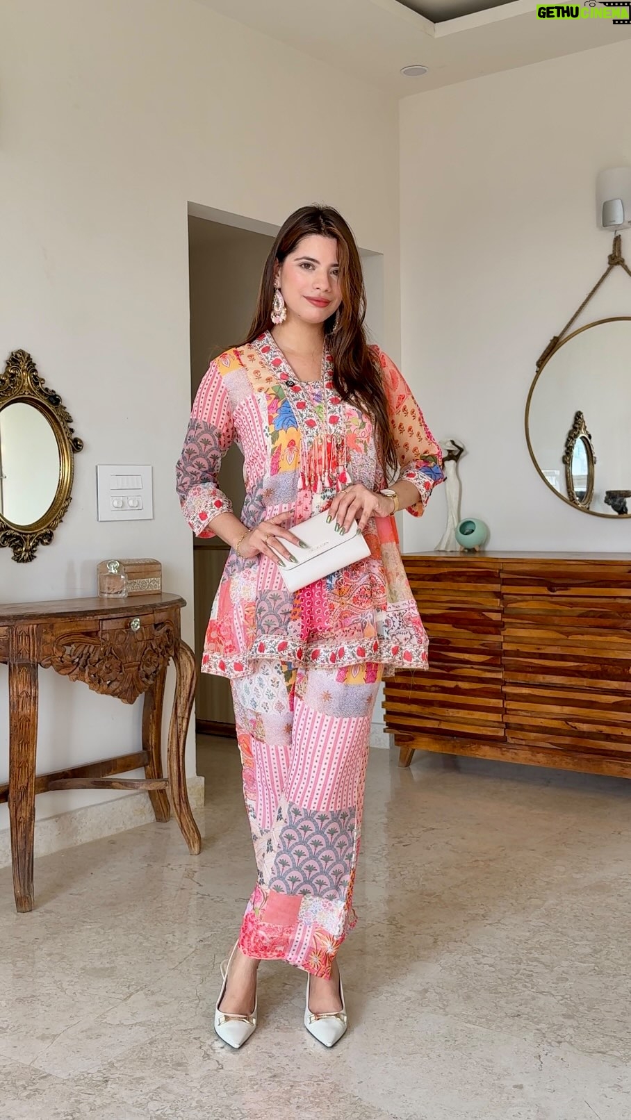 Mili Lakhmani - 4K Likes - Hey, lovely people! 🌟 It’s my junior’s haldi, and I’m bringing the sunshine in this gorgeous coord set from @label_s4u It’s super casual yet the colors are popping, and honestly, it’s so comfy I could wear it every day! 🌼

I’ve kept the accessories  minimal  with some elegant jewelry and plain heels, just so the outfit’s colors can really shine through. Sometimes, less is more, right? 😉

What do you think about this look? 

#HaldiVibes #FestiveFashion  #StyleInspo #JewelryLovers #ComfyAndChic #grwm #stylingvideo
