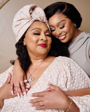Minnie Dlamini Instagram - Happy Mother’s Day Bhubesi kaBaba ♥️
To be raised by this woman is my greatest gift 🎁 I’ve always watched in awe, how she would make miracles happen right before my eyes!!! No stone unturned for her cubs and prayers that my son will inherit and also win from🙏🏾 She’s taught be to be kind and empathetic but also to be brave and not take sh*t even if it means people will talk 💎 My fighter, My Protector, My Prayer Warrior, My EVERYTHING ♥️
@nungudiamonds Thank you for helping me celebrate my Queen with a gift that is as eternal as her love ❤️