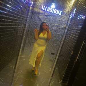 Mithila Purohit Instagram - Last night at @clubillusions.andheri was pure magic! The club’s energy and chic ambiance left me in awe from the moment I walked in. Every beat pulsed through the room, drawing us to the dance floor where the DJ tracks that felt like a personal soundtrack to an unforgettable night. The staff’s attention to detail and the vibe of the place made every moment special. It’s not just a night out—it’s an experience that redefines what it means to celebrate life. Proud to have spent the evening in such an electrifying atmosphere, where every corner told a story of style, energy, and pure fun. Cheers to @clubillusions.andheri for setting the bar so high and creating memories that will last a lifetime! #Experience #NightlifeMagic #EpicVibes #clubillusion #andheri #thebandragirl