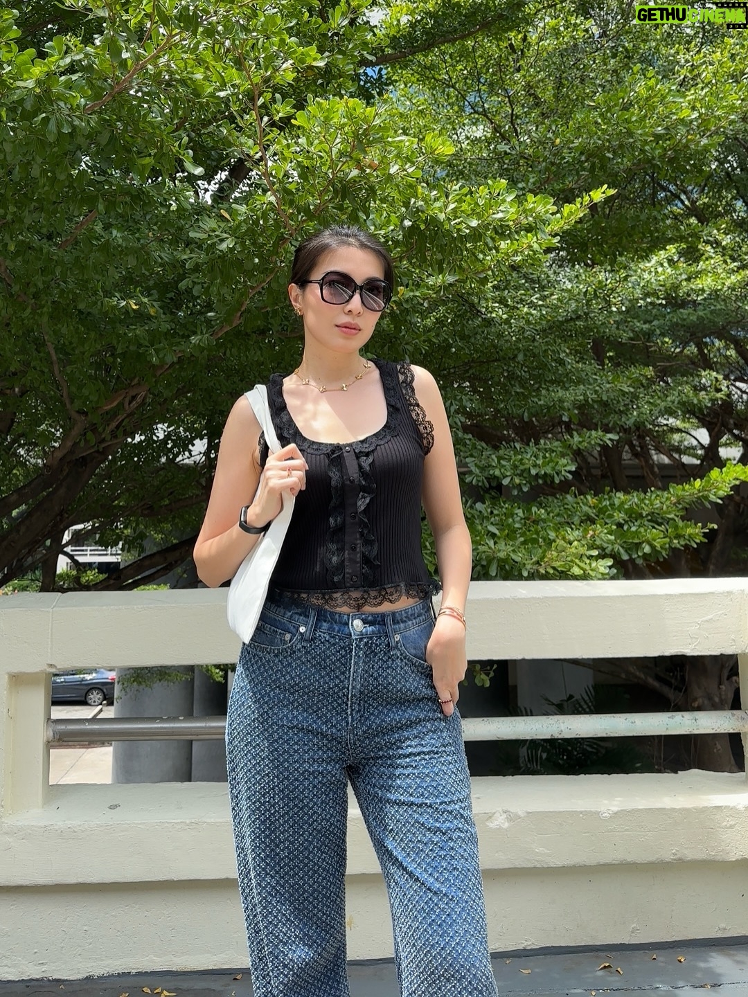 Moe Set Wine - 1.3K Likes - Storms don’t come to break you — they come to build the warrior in you. I am wearing : Top -Zara , Jean - rag and bone #riseandshine #hope #life #bangkok #citystyle