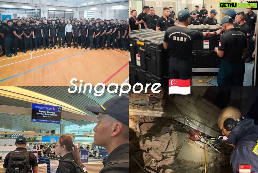 Moe Set Wine - 0.9K Likes - This needs to go up here . A big thank you to all rescue team from our Neighbor countries and all over the world . Flying so far away , leaving home to help Myanmar #thankyou #myanmarearthquake