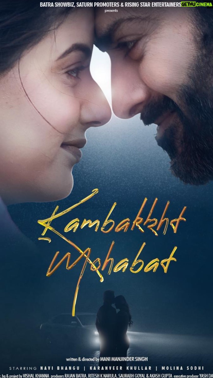 Molina Sodhi - 1K Likes - Kambakkht Mohabbat Trailer | Je Tere Naal Pyar Na Hunda - Hindi Dubbed I Latest Hindi Movie 2024 released on YouTube channel of IndiGlobal Music & Entertainment.  Starring - Navi Bhangu, Karanveer Khullar & Molina Sodhi.  Producers - Rajan Batra, Ritesh Kumar Narula, Saurabh Goyal & Akash Gupta
Written & Directed By - Manjinder Singh 

Cast - Keerat Kaur, Navdeesh Arora, Navkiran Kaur Bhatthal, Ranjivan Singh, Vishal Saini, 
Ujjala Baboria, Ritesh Kumar Narula, Satinder Kaur, Parminder Singh, Bharat Sharma & Many More

Music*, *Bgm & Project Head - Vishal Khanna
Singers - Diljaan Parmar, Shah Ali, Sandy Sandhu & Arpan Sandhu 
Lyrics - Haramanjeet Singh, Diljaan Parmar & Shah Ali Dop - K Sunil
Editor - Yash Saini
Costumes - Lata Valini Patell
Makeup - Salman & Sudhir
Line Production - Sri Ram Films
Choreographer - Montu Sharma
Chief Assistant Director - Harman Sarpanch & Yash Dalal 
Assistant Directors - Prince Prabhakar & Rahul N Sharma 
Post Production - Rabab Music Productions Pvt. Ltd 
Casting - Paljinder Bhangu
Recordist - Parwinder Singh 
Sound Design - Deep Bawa 
Dj Colorist - Nimesh Chaudhry 
Re-Recording Mixer - Akshay Bragta 
Songs Mixing & Mastering By Yesudas Bc Spectral India Studio 
Publicity Design - Bmd Designs 
* Promotional Songs Editor - Manish Eklavya (Master Prime Studio)
Digital Partner : ERIK Business Consultancy Mumbai