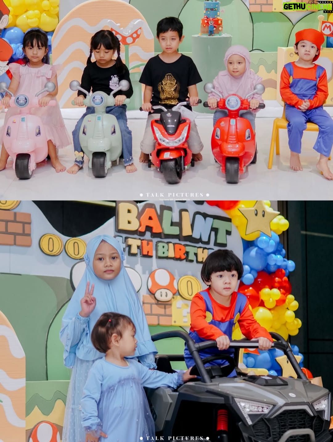 Mona Ratuliu - 12.3K Likes - BALINT 4 TAHUUUUN! 🥳🥳🥳

Ga nyangka anak yg dulu aku jemput di rs covid itu skrg udah gede, lucu dan sehat. Alhamdulillah kesayangan bunda udah 4 tahun. 🩷

Kemarin ngerayain 4 tahun balint (akhirnya) dirumah. Niatnya di sekolah tapi lupa kalau ternyata sekolah masih libur hahaha. Nasib deh balint kyknya susah nih ultah di sekolah kalau ulang taunnya awal juli. 😅😅😅

Yang mau ikut doain balint, waktu dan tempat dipersilahkan 🤗🤗🤗.

Dekorasi by @skylarparty
Birthday cake & mini cake by @tazkiacakes_cookies
Doorprise mainan by @pmbtoysofficial
Doorprise sepeda by @bikenbikeofficial
Playground by @emily_toysrental
Photo & videografer by @talk.picture

Skincare anak by @beeme.official
Souvenir by @bebegenic.id
Foldable bag by @karamel_craft

Minuman by @haus.indonesia
Nasi box by @nusaloca
Pisang goreng by @pisangmadupasti
Kebab by @hasanah.kebab

Arranged by @the_glintzenterprise 🤩.