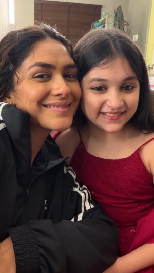 Myra and Kiara Instagram - Yashna and Mahi love🤍🧿
When ever they meet the fun and masti is on next level..and chemistry you can see here is just a small glimpse.That's pure love and we feel so bleesed to have you in our life M.. we love you. @mrunalthakur 🧿🤍🫠🤗
#hinanna #hipapa #yashnaandmahi