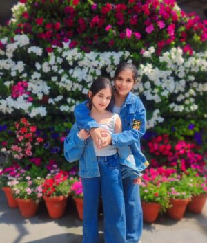 Myra and Kiara Instagram - "Happy Daughters’ Day to my two precious gems, Myra and Kiara 💖. You are not just my daughters but also my best friends, my strength, and my constant source of joy. Thank you for filling my life with love, laughter, and endless pride. Watching you grow into such beautiful souls makes my heart overflow with gratitude. You both are my forever blessing, my reason to smile, and my greatest achievement."
MAY RADHEYKRISHAN bless you always.🧿🤍🙏🏻
Blessed| Mom |Daughters Day