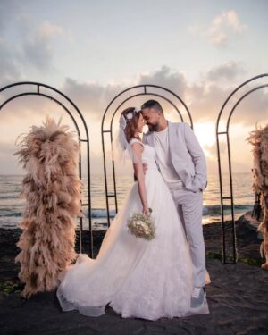 Nadine Tahseen Beck Instagram - congratulations @nadinetahseeinebek @eyadissaofficial
Wedding planner & photographer @waseemmhamadofficial
Fashion designer @alaasarkis
Hairstyle @shplejonuor
Makeup @roudainatabet
Lighting Director @elias_tayar
Decoration @majd.s.awad
Dj @dj.elon.official
Location @xbeachhouse