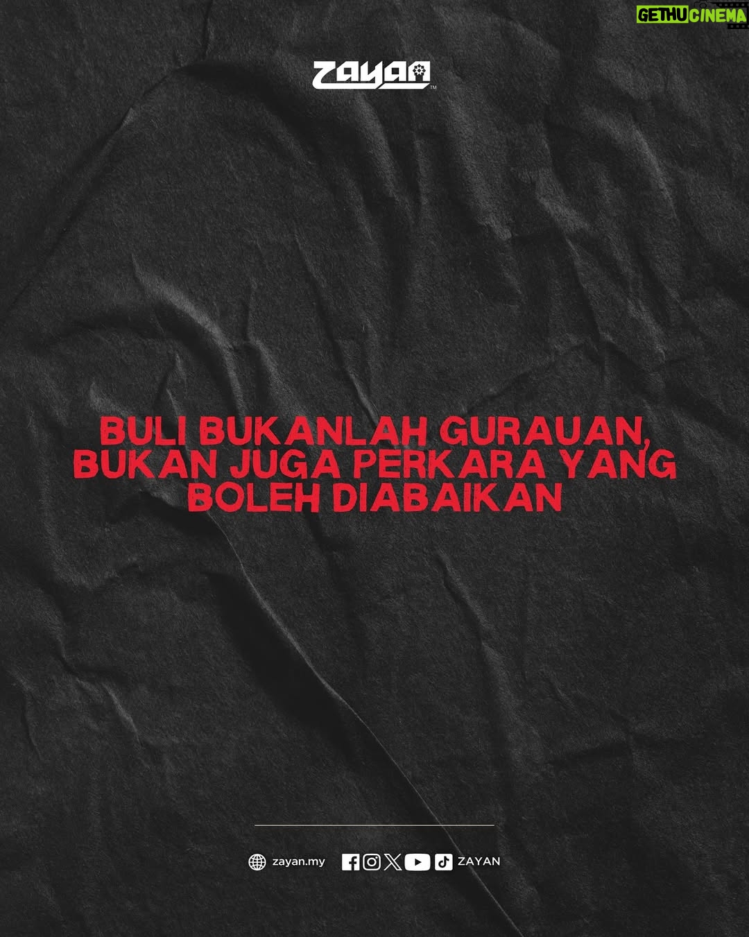 Nana Mahazan - 4.2K Likes - HENTIKAN BULI ⚠️

Buli bukanlah gurauan, ia bukan juga suatu perkara yang boleh diabaikan ‼️

#ZAYANShare
#HentikanBuli
#KamiBenciBuli
#JusticeForZara