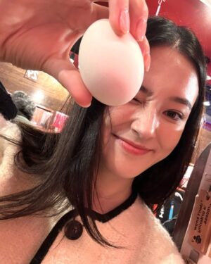 Nancy Jewel McDonie Instagram - 🗼❤️🥚🍙🍣