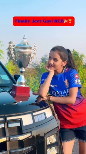 Nandini Rajput Instagram - FINALLY RCB WON THE IPL TROPHY AFTER 18 YEARS 🏆🎉
#rcb #rcbforever❤️ #cricket #ipl #ipl2025 #nandini091013 #reels