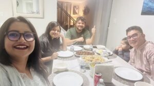 Nawsheen Nahreen Mou Instagram - Dinner at kalyan and grace’s sweet house ..