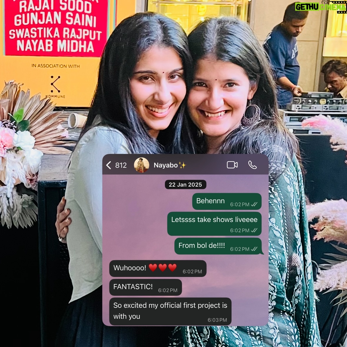 Nayab Midha - 140K Likes - Happy birthday, Nayabo! Thanks for being my guiding light, my mentor and my big sister! Tumhari saari tarakki is saal double hojaaye yehi dua hai🥹

From my first ever paid poetry gig to my first ever India Tour. Thank you for being there in almost everything without any umms, ifs and buts?! This is rare. You are rare! LOVE YOU ♥️