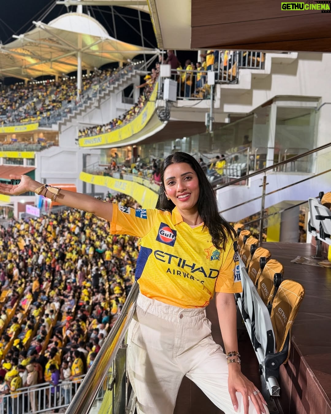 Neetu Bisht - 470.5K Likes - And I finally got to see THE Dhoni play live. A childhood dream come true. Win or lose, this moment will stay with me forever.
Thank you so much to @etihad for making this happen – truly grateful for this unforgettable experience!❤️