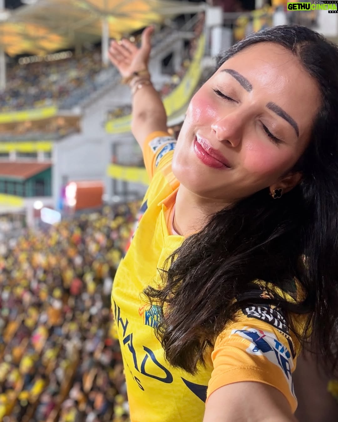 Neetu Bisht - 470.5K Likes - And I finally got to see THE Dhoni play live. A childhood dream come true. Win or lose, this moment will stay with me forever.
Thank you so much to @etihad for making this happen – truly grateful for this unforgettable experience!❤️