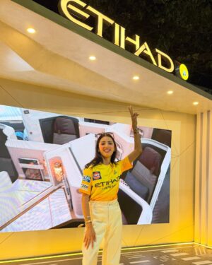 Neetu Bisht Instagram - And I finally got to see THE Dhoni play live. A childhood dream come true. Win or lose, this moment will stay with me forever.
Thank you so much to @etihad for making this happen – truly grateful for this unforgettable experience!❤️
