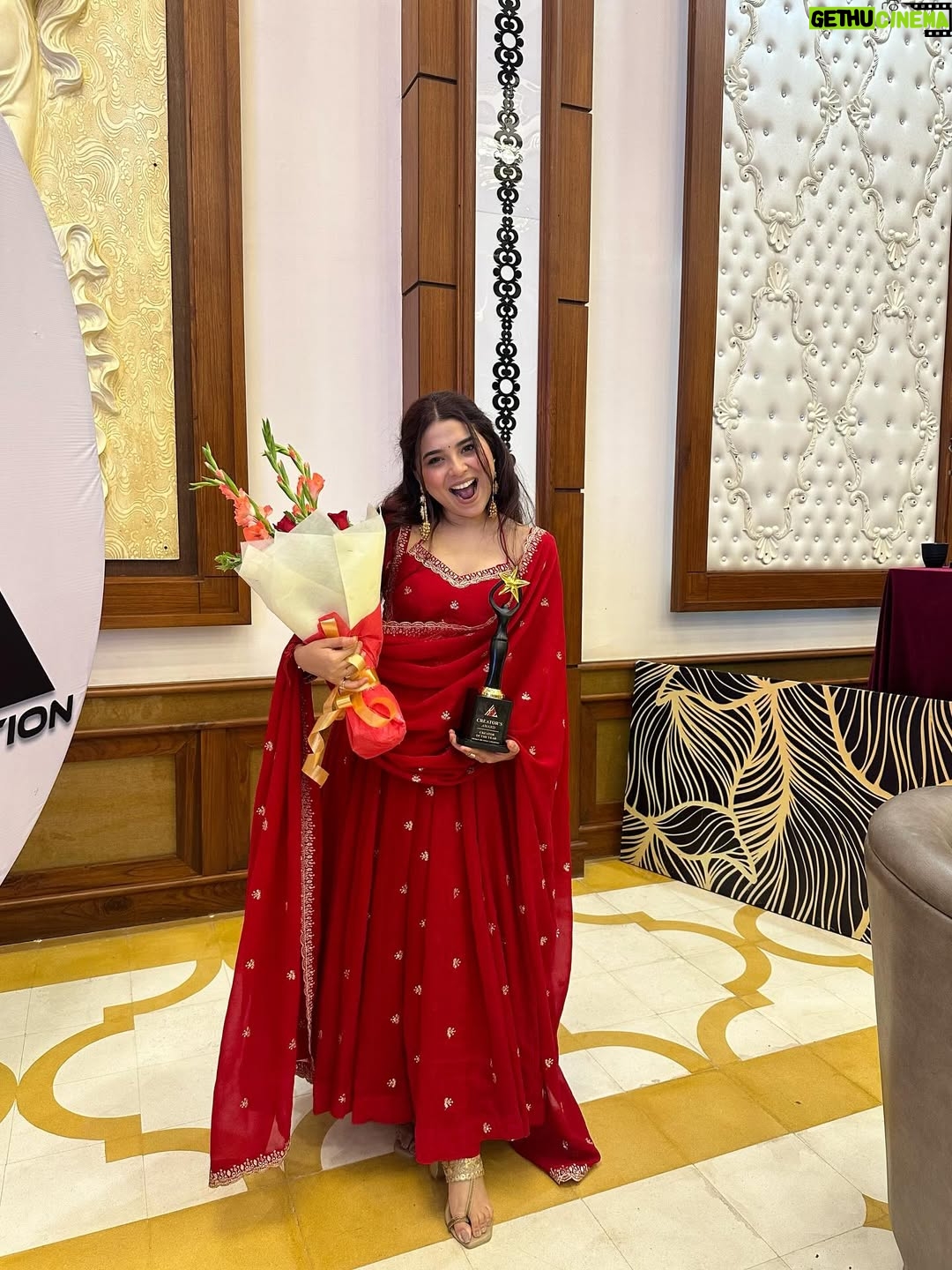 Neha Bhandari - 165.7K Likes - Still trying to find the right words… but THIS moment 😬
To be seen, celebrated, and honoured like this it’s surreal Thank you for the love, the respect, and this beautiful recognition. 🫶🏻🧿
Forever grateful to everyone who’s been part of my journey and a heartfelt thank you to @kedarbeyondcreations for this award it truly means the world