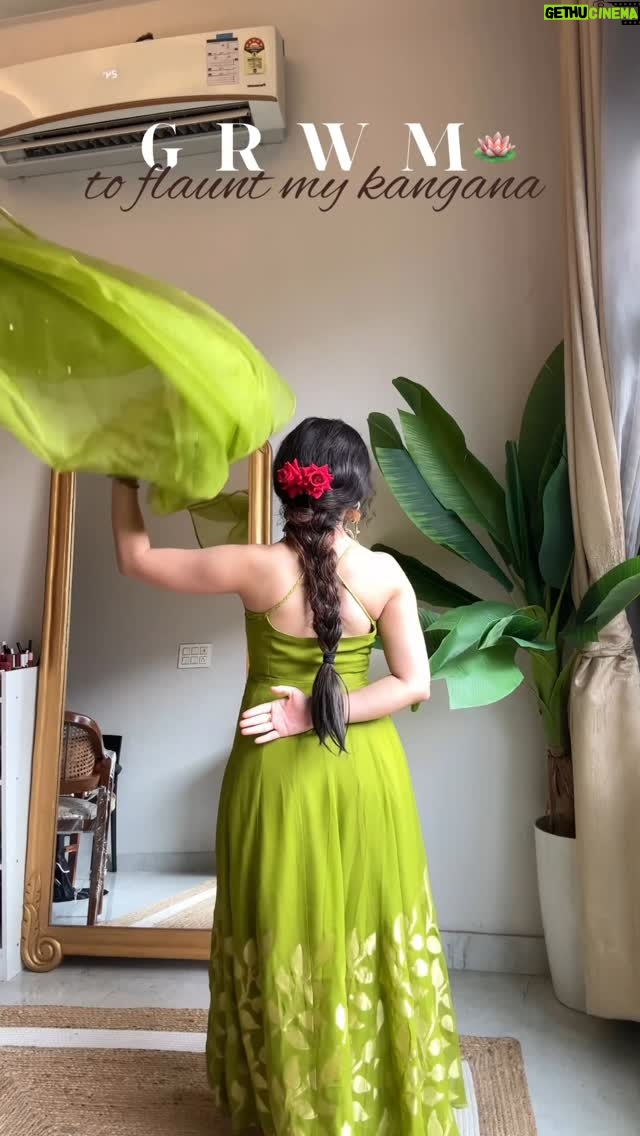 Neha Bhandari - 46.1K Likes - Kangana to impress sajana is it enough ? 🪷
.
.
This green outfit 🍃 I did a little DIY with it … did you notice? 
.
.
Detail 🦚 
Foundation @lorealparis infallible in shade light medium 
Concealer @lorealparis in shade 308 vanilla 
Foundation brush @praush.beauty 
Blush.  @kyliecosmetics 
Mascara @hudabeauty 
.
.
Details 🤍 
Outfit @bhaviniparis 
Earrings @ehsaasjewellery 
Bangles @amazonfashionin 
.
.
#explore #nehabhandari #explorepage #grwm #getreadywithme #getready #exploremore #fashionblogger #brownskingirls #brownskinmakeup #browngirlbloggers #outfitinspiration #outfitoftheday #outfitideas #weddingcollections #weddinginspiration #bollywood #ootd