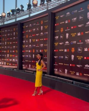Nesrine AMIN Instagram - From last night’s “Awlad rezk 3” movie premiere 💛
#اولاد_رزق 
Jewelry @mahmoudelsirganyjoailliers