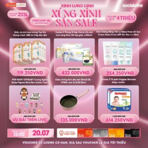 Nha Phuong Instagram - 💥 DEAL NỔI BẬT – CHỈ CÓ TRONG MEGA LIVESTREAM 20.7💥
👗 Gia dụng thông mình
💄 Set trang điểm lung linh – DEAL SIÊU HỜI
👜 Túi xách trendy – giảm ĐẬM SÂU

🧡 Xem live, săn ngay deal cực phẩm từ Sĩ Thanh & Nhã Phương!
📅 12h00 trưa - 20/7
🎁 Có quà tặng – Có mã giảm – Có deal hời 🥰
#shopeelive #socialelite #sithanh #nhaphuong #megalivestream #shopeemembershipday
