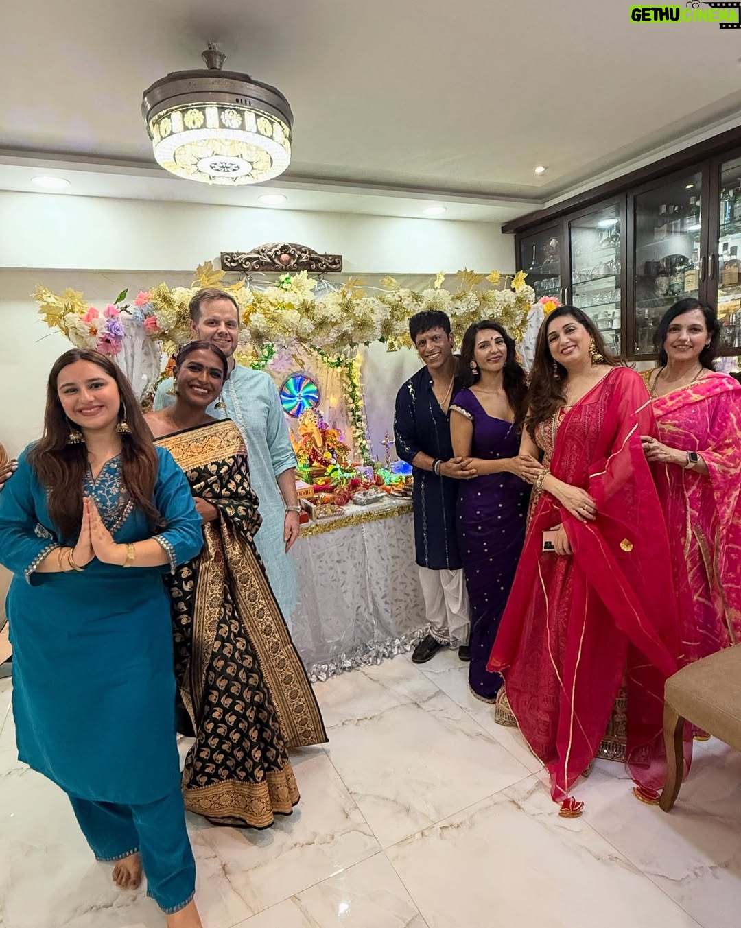 Nibeditaa Paal - 4.8K Likes - First photo dump for Ganpati because I’m so overwhelmed! 
Thanks you to everyone who made it Gannu couldn’t have been happier to see you all! 
This is me personally telling each and every one of you how much I love you guys 😍♥️ 
Ganpati Bappa Morya! 
Posting part 2 tomorrow 🤗
.
.
#ganpati #festival #friends #explore #love #gratitude