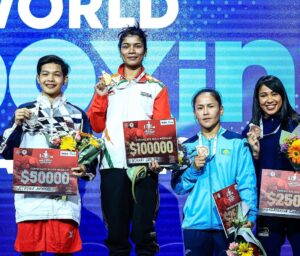 Nikhat Zareen Instagram - 𝟐𝟎𝟐𝟐 𝐖𝐎𝐑𝐋𝐃 𝐂𝐇𝐀𝐌𝐏𝐈𝐎𝐍! 🥇
It's finally here. The culmination of years of hardwork and perseverance. India, this one's for you. We did it, together 🔥
#WorldBoxingChampionship
#IBAWWC2022 🥊🥇🇮🇳