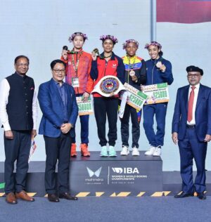 Nikhat Zareen Instagram - 2023 WORLD CHAMPION 🥇
Ecstatic. Humbled. Grateful😇🙌🏻.
I'm extremely happy to start my year with my second gold medal at world championships, and to do so in front of my home crowd is extremely special to me. My sincere thanks go out to all of you for your prayers and support😊🙏🏻.
India, this one is for you.
🥇
📸: @sj_thephotographer07
#WWCHDelhi #WorldChampionships 🥊
#itshertime