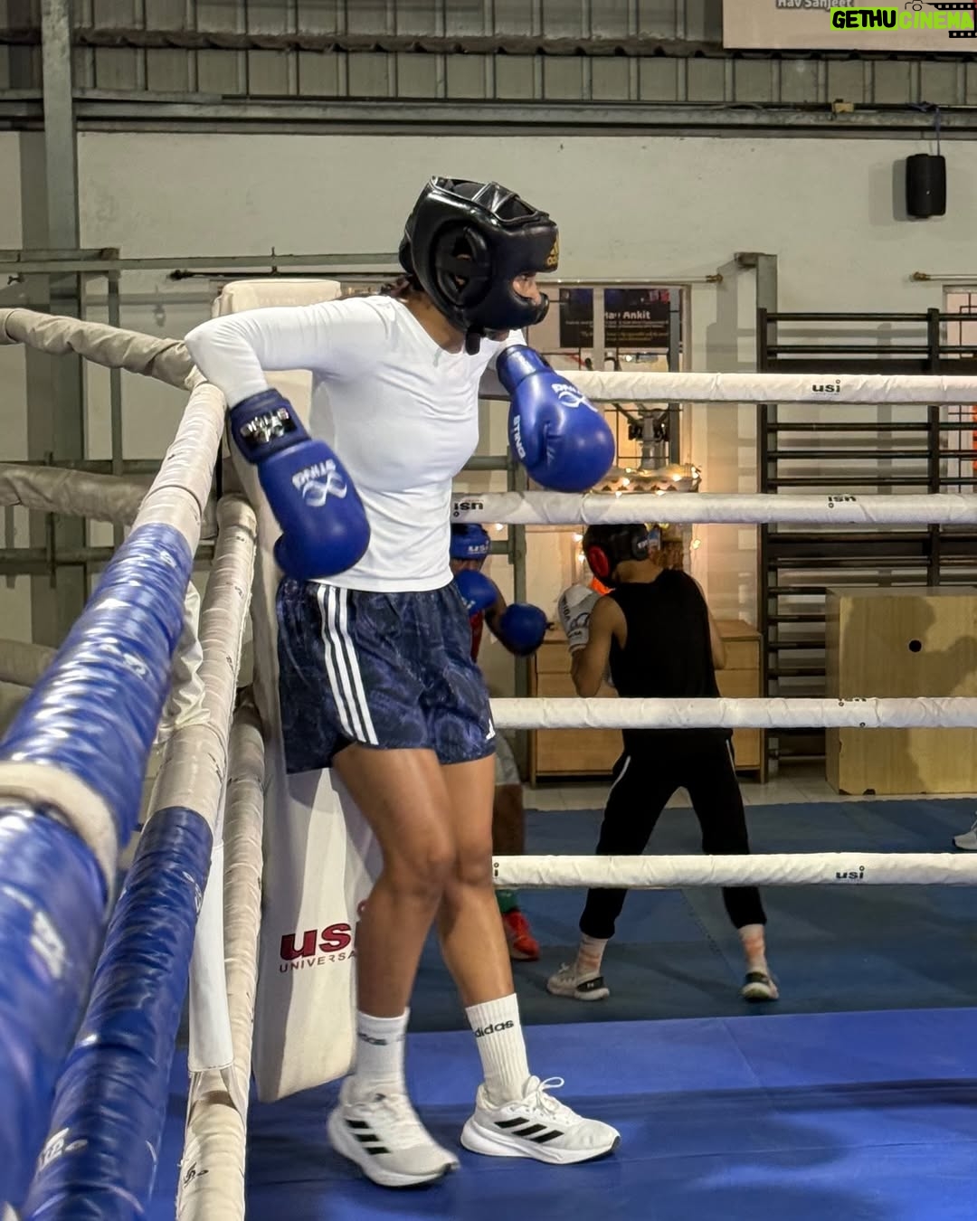 Nikhat Zareen - 9K Likes - Had an incredible time training at @army_sports_insitute_ .
Got to push myself, sharpen my skills, and reconnect with the fighter in me. Boxing is all about staying focused, and this place helped me find that focus again. One step, one punch, one round at a time — the dream’s still in sight. 🎯🙌🏻

@media.iccsai @gosportsvoices