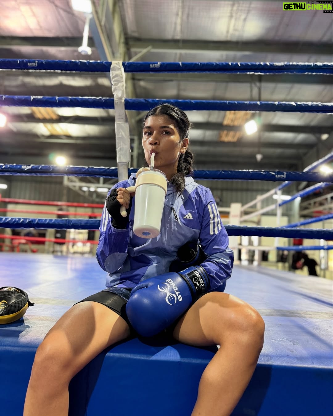 Nikhat Zareen - 9K Likes - Had an incredible time training at @army_sports_insitute_ .
Got to push myself, sharpen my skills, and reconnect with the fighter in me. Boxing is all about staying focused, and this place helped me find that focus again. One step, one punch, one round at a time — the dream’s still in sight. 🎯🙌🏻

@media.iccsai @gosportsvoices
