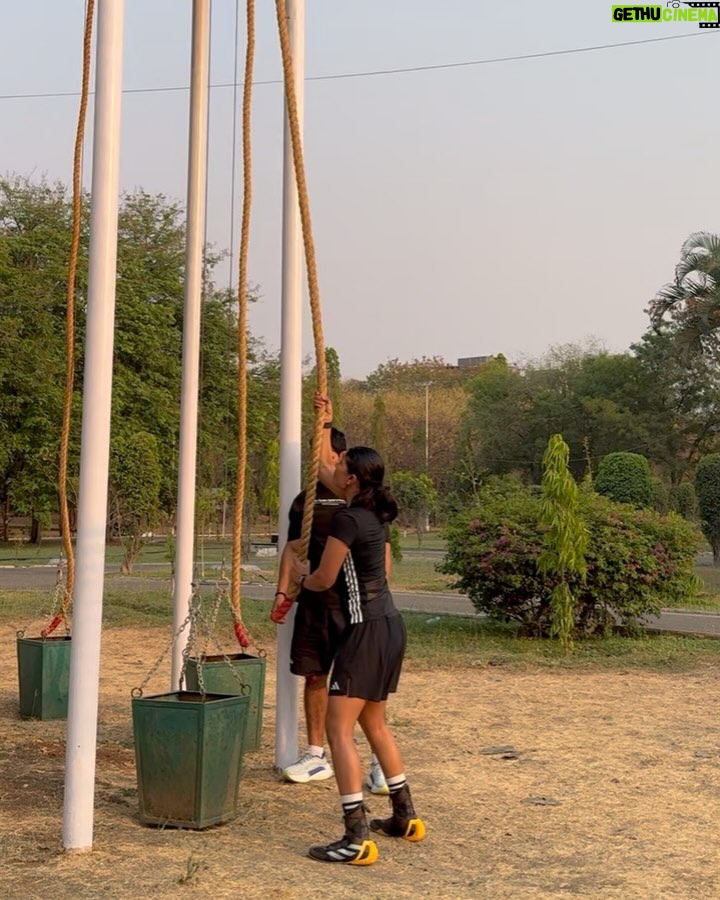 Nikhat Zareen - 9K Likes - Had an incredible time training at @army_sports_insitute_ .
Got to push myself, sharpen my skills, and reconnect with the fighter in me. Boxing is all about staying focused, and this place helped me find that focus again. One step, one punch, one round at a time — the dream’s still in sight. 🎯🙌🏻

@media.iccsai @gosportsvoices