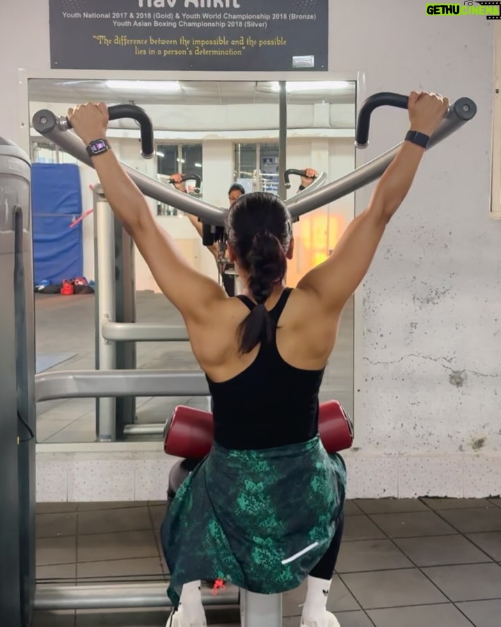 Nikhat Zareen - 9K Likes - Had an incredible time training at @army_sports_insitute_ .
Got to push myself, sharpen my skills, and reconnect with the fighter in me. Boxing is all about staying focused, and this place helped me find that focus again. One step, one punch, one round at a time — the dream’s still in sight. 🎯🙌🏻

@media.iccsai @gosportsvoices