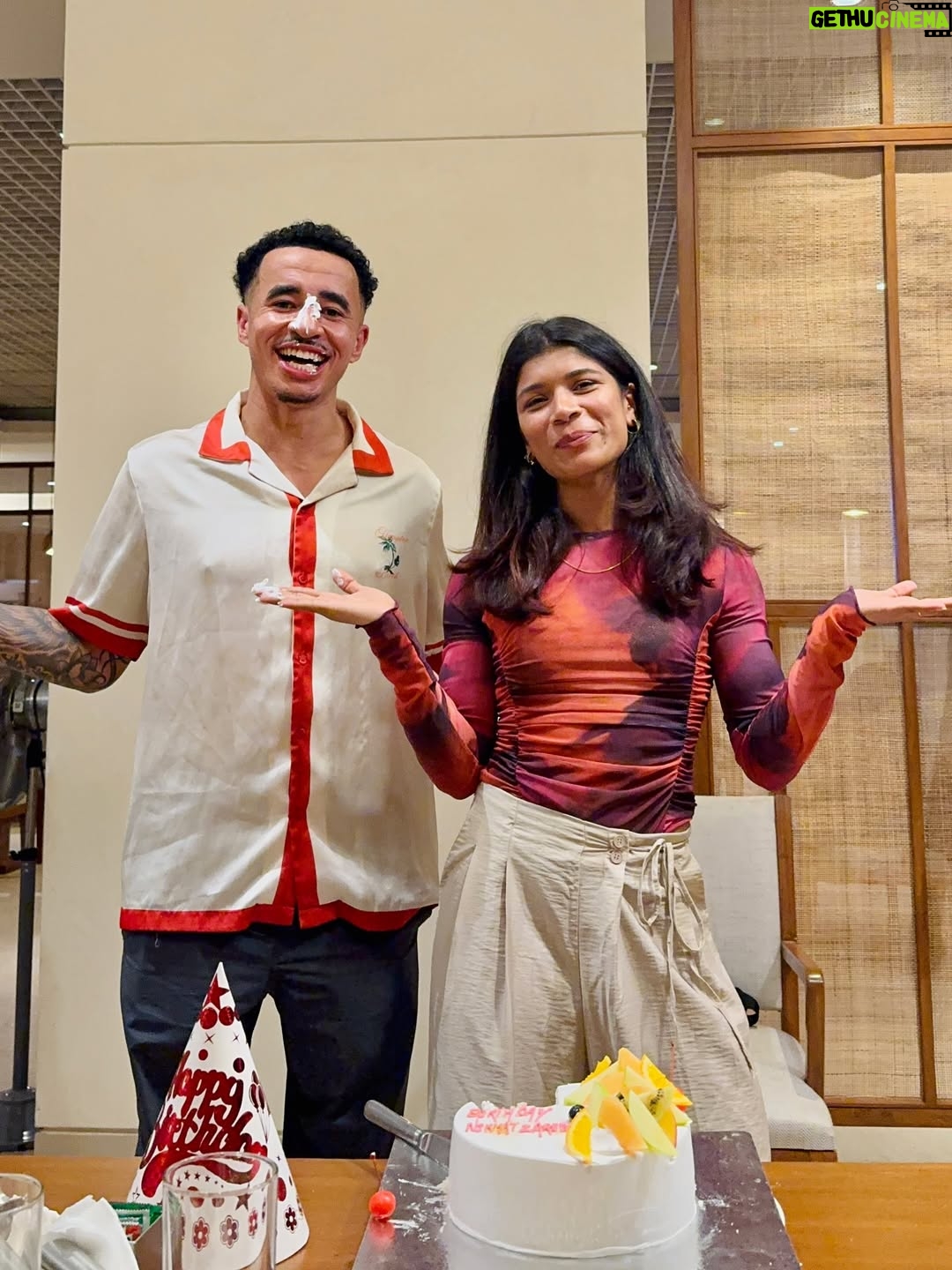 Nikhat Zareen - 10K Likes - Surrounded by love, laughter, and the best people. That’s how a birthday should be.✨🤗

P.S: Thank you everyone for the lovely birthday wishes, you made my day so special.❤️😇🙏🏻