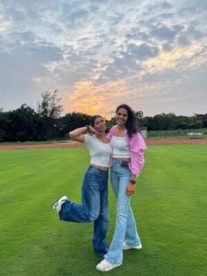 Nikhat Zareen Instagram - Reunited after a year and still as crazy as ever — some things never mature..🐒❤️👯♀️
#BackTogetherAgain #BestieGoals #PartnersInCrime