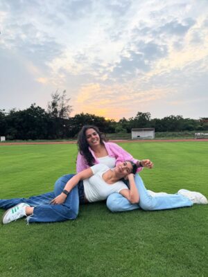 Nikhat Zareen Instagram - Reunited after a year and still as crazy as ever — some things never mature..🐒❤️👯♀️
#BackTogetherAgain #BestieGoals #PartnersInCrime