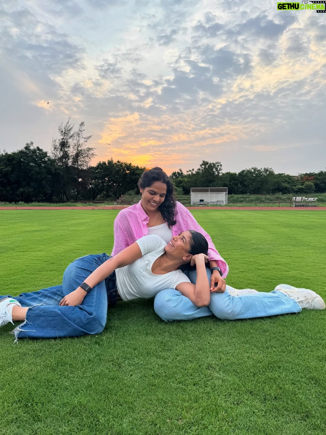 Nikhat Zareen - 9.4K Likes - Reunited after a year and still as crazy as ever — some things never mature..🐒❤️👯‍♀️

#BackTogetherAgain #BestieGoals #PartnersInCrime