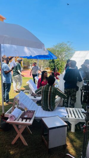 Nikita Ghag Instagram - Bringing the vision to life, one frame at a time 🎥 Grateful to be on this journey with @bulbchamka , guided by the brilliance of @realankurkakatkar , and sharing the screen with the amazing @hritikyadavofficial . #BTS #SeriesShoot #OnSetMagic