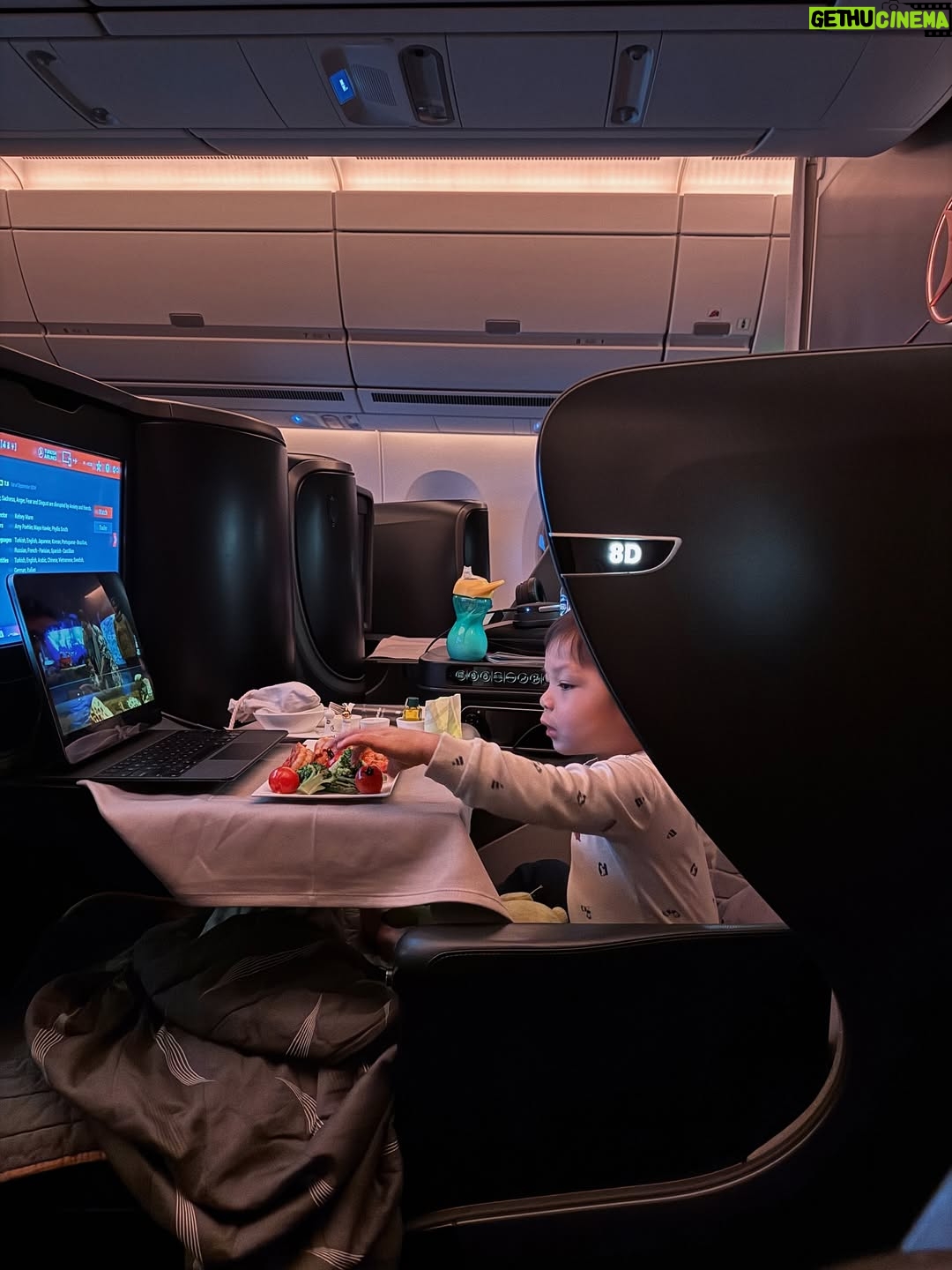 Nikita Willy - 350.3K Likes - We always choose @turkishairlines when flying to Europe, and here’s why!
The long haul flight takes off just after the kids’ bedtime, which means they sleep almost the whole 11 hours straight, then it’s just a short 2.5-hour flight to our destination. 😉

Istanbul Airport is a dream for families.. gorgeous design, amazing shopping for the grownups, and kid friendly lounge with play areas   even free playgrounds and arcade games outside.

The seats are spacious, great food and the flight attendants go above and beyond — especially when you’re traveling with little ones. Seriously, it makes all the difference.