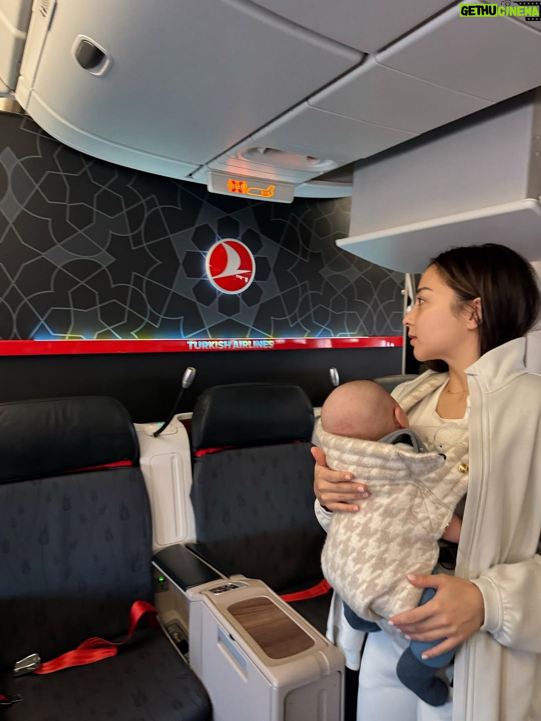 Nikita Willy - 350.3K Likes - We always choose @turkishairlines when flying to Europe, and here’s why!
The long haul flight takes off just after the kids’ bedtime, which means they sleep almost the whole 11 hours straight, then it’s just a short 2.5-hour flight to our destination. 😉

Istanbul Airport is a dream for families.. gorgeous design, amazing shopping for the grownups, and kid friendly lounge with play areas   even free playgrounds and arcade games outside.

The seats are spacious, great food and the flight attendants go above and beyond — especially when you’re traveling with little ones. Seriously, it makes all the difference.