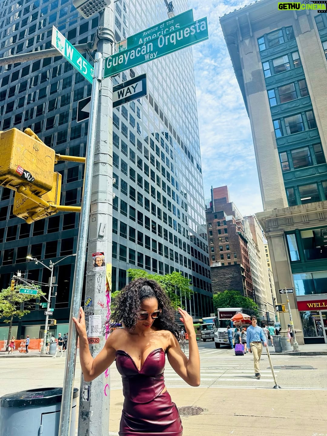 Nina Caicedo - 15.4K Likes - Que felicidad, hoy la muchachita de @nino_caicedo esta orgullosa de su papá, que emoción que Guayacán Orquesta, haya recibido este reconocimiento, que significa un orgullo para Colombia; orgullo para los que amamos la buena música. ¡Arriba los salseros! 
Hoy  existe la “Calle Guayacán” en Manhattan NYC y esto me llena el alma de amor! 
I ❤️ @nino_caicedo, I ❤️ @guayacanoficial