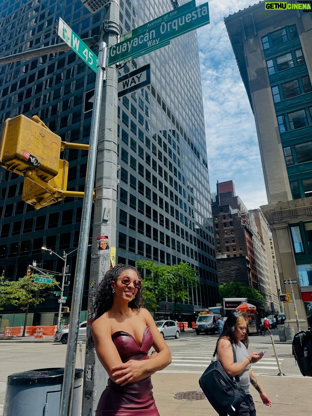 Nina Caicedo - 15.4K Likes - Que felicidad, hoy la muchachita de @nino_caicedo esta orgullosa de su papá, que emoción que Guayacán Orquesta, haya recibido este reconocimiento, que significa un orgullo para Colombia; orgullo para los que amamos la buena música. ¡Arriba los salseros! 
Hoy  existe la “Calle Guayacán” en Manhattan NYC y esto me llena el alma de amor! 
I ❤️ @nino_caicedo, I ❤️ @guayacanoficial