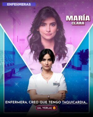 Nina Caicedo Instagram - ¿Quién dijo que venir al hospital era aburrido? 😍🏥 Con este equipo, el único riesgo es de infarto 💘 con tantos doctores y enfermeras hermosos/as en un mismo lugar. 🩺 ¿Cuántos de acuerdo?🤔
Lanzamiento de #Enfermeras, ESTA NOCHE, después de #MasterChefCelebrity