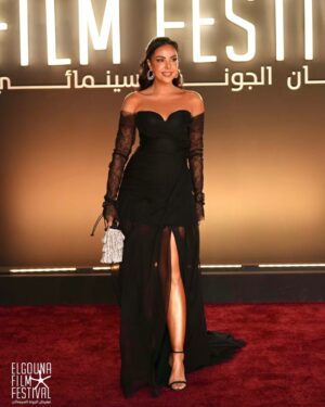 Nina Maghrabi Instagram - GFF premiere of “elfostan el Abiad” @elgounafilmfestivalofficial 💫
Dressed in @saramrad
Mua @miralgad1
Hair @abdallah_zanati
Jewllery @bijoux.jewelry.eg
Styled by @musaed.d