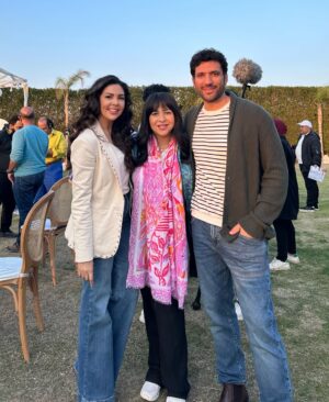 Nina Maghrabi Instagram - زيارة سريعة لحبايبي #ايمي_سمير_غانم و #حسن_الرداد في مسلسل #عقبال_عندكوا ❤️ شخصية #سالي_عبد_المقصود @hassanelraddad @amysamirghanem