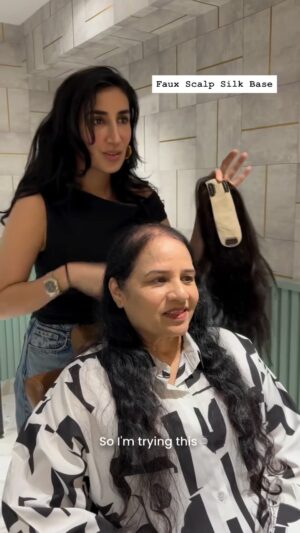 Nish Hair Instagram - Just look at this transformation… Our Faux Scalp Silk Base Topper looks like your own scalp. It’s super lightweight, breathable, and gives natural looking coverage.
#nishhair #nishhairkimalkin #hairtopper #hairextensions #nishhairbangalore