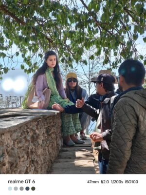 Niti Shah Instagram - #Koshedhunga 🎥🎬 For someone just starting out, you dream of being part of something big and I’m so grateful I got to experience that with this one. 
When @director.sarojpoudel sir the director of the iconic 'Purna Bahadur Ko Sarangi' called me for a role in his next movie, I was in complete disbelief. Some opportunities truly feel like blessings that come knocking at your door, and this was one of them. I’m so grateful for the trust and kindness he showed me throughout this journey.For a newcomer like me, working alongside the best of the best in the industry @surakshyapanta and @actoreecha di was more than just happiness, it was a dream come true. Can’t wait for you all to watch this beautiful film! Hitting theaters on Bhadra 12 / August 28🌷